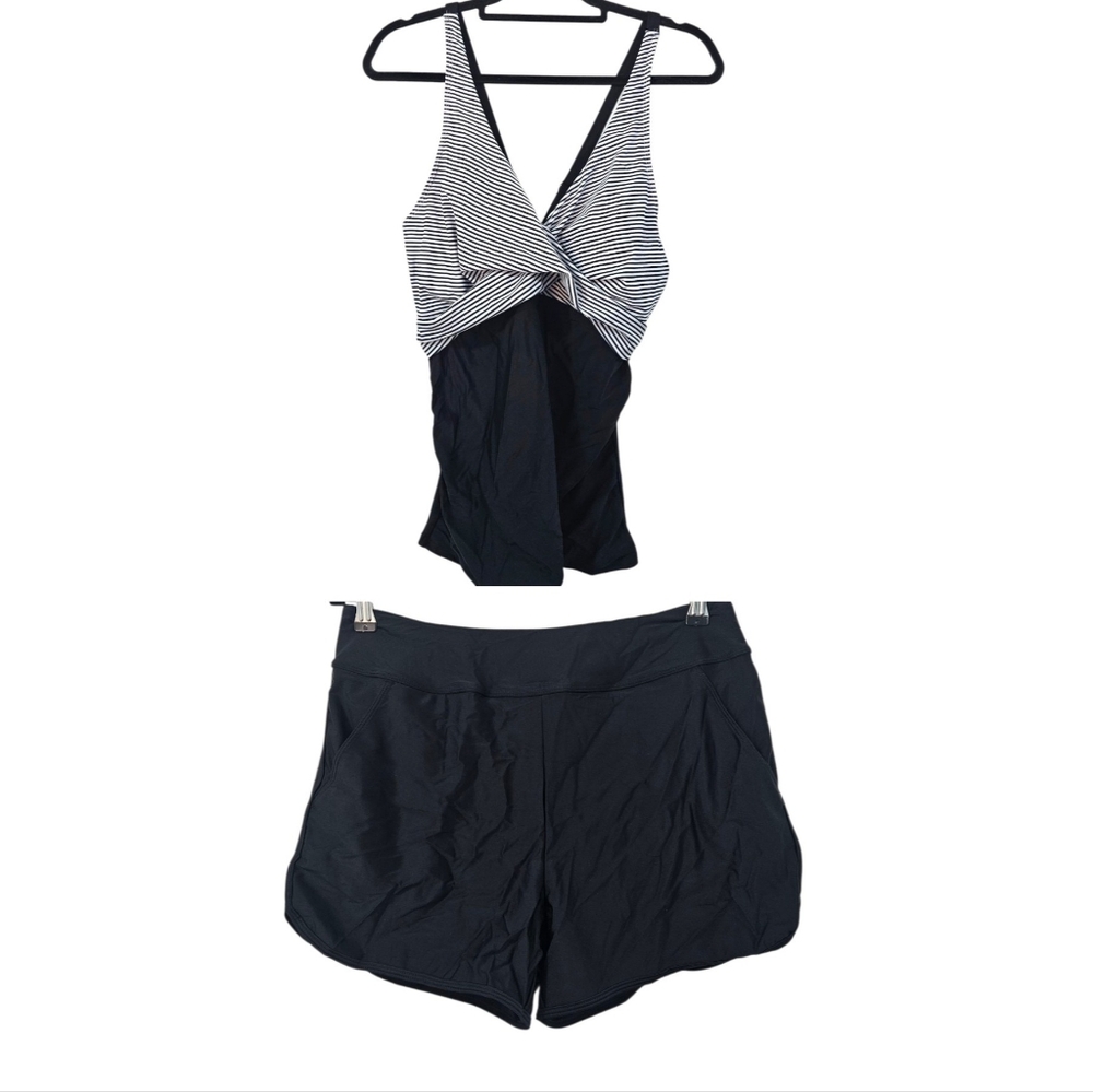 NWT Tempt Me Tankini 2 Pc Set With Boy Shorts Size XL